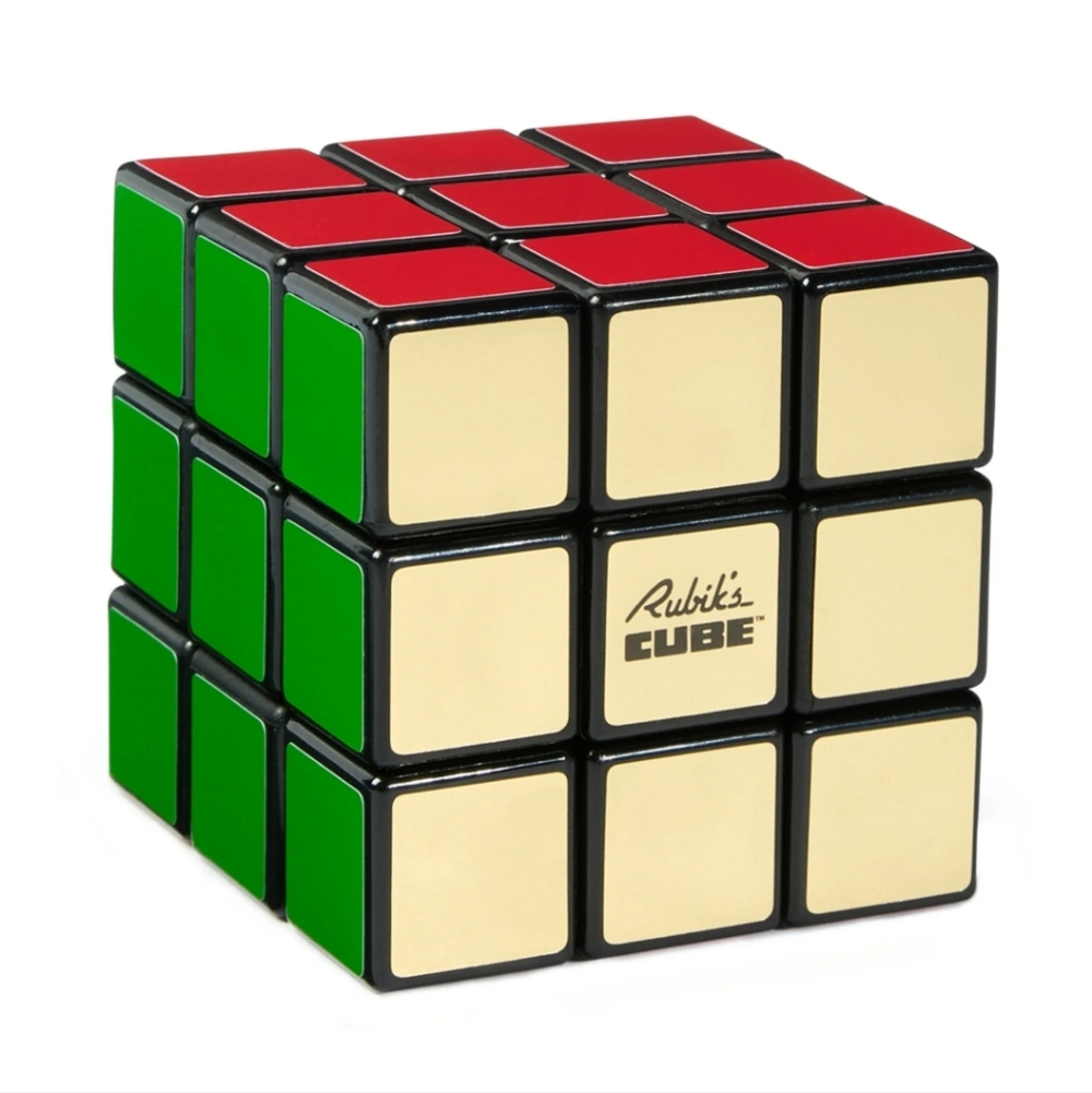 Rubik's Cube, Retro 50th Anniversary Edition 3x3 Color-Matching Puzzle